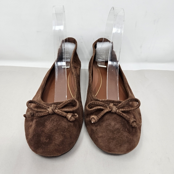 Vionic Callisto Womens Ballet Flats Brown Suede Slip On Casual Comfort - Picture 2 of 11